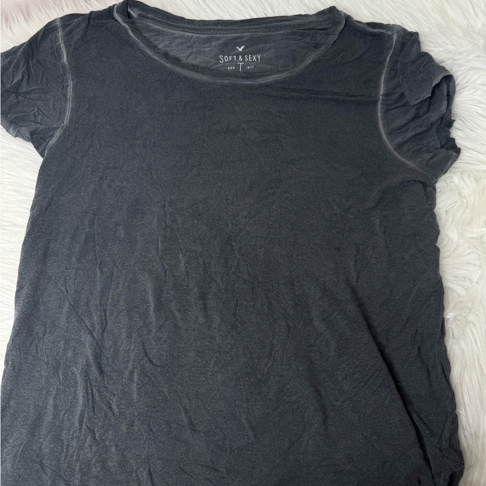 American Eagle Outfitters Soft & Sexy Gray Tee